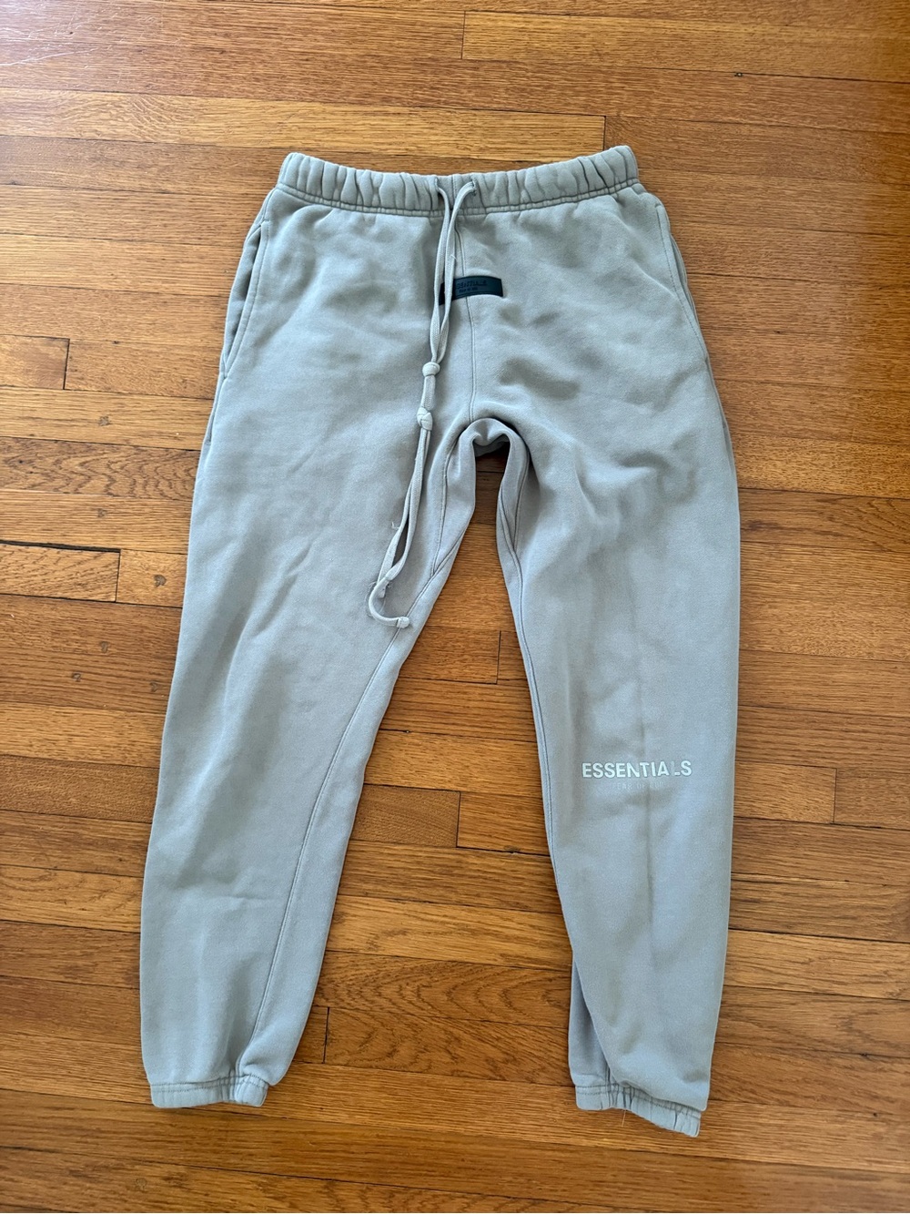 Fear of God Essentials Sweatpants Joggers Light Green/Taupe Size XS